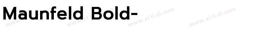 Maunfeld Bold字体转换